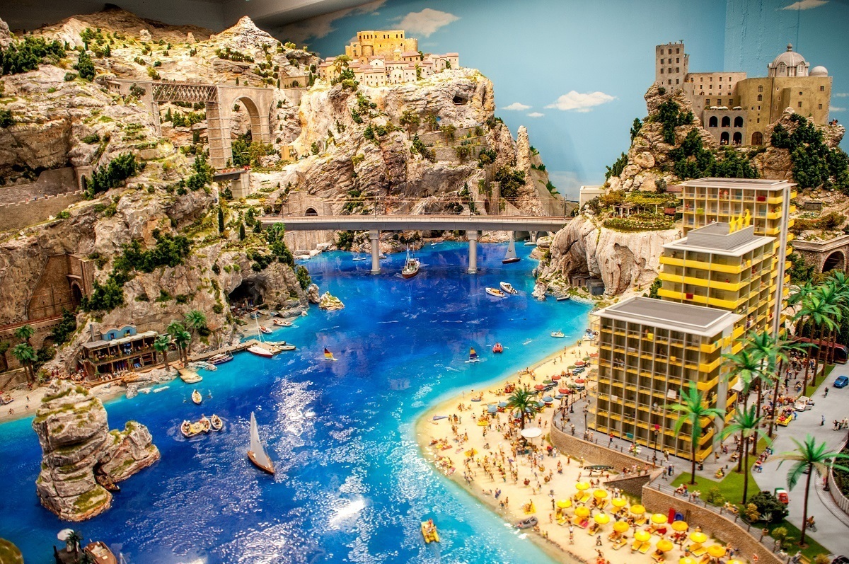 Model railroad at Miniature Wonderland in Hamburg, Germany