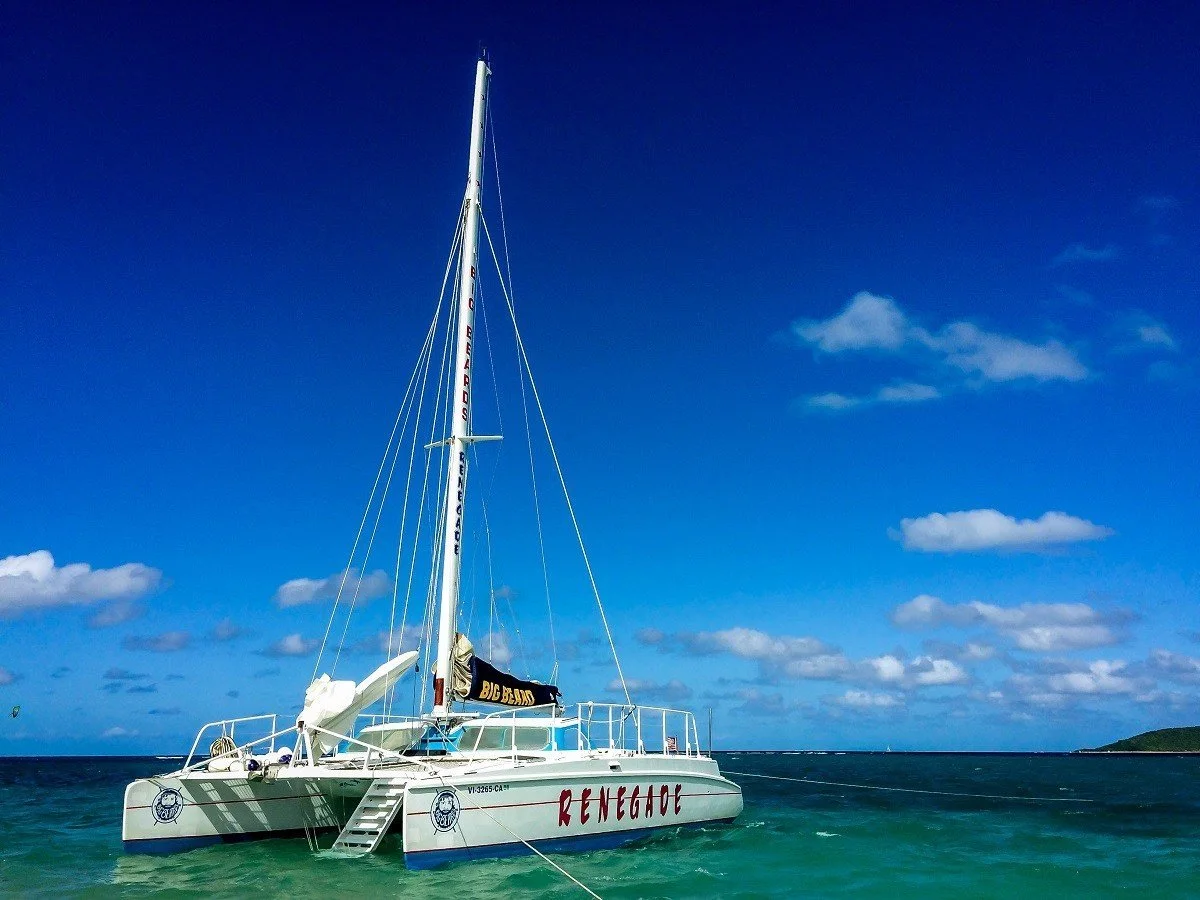 Big Beards snorkel boat at Buck Island St. Croix