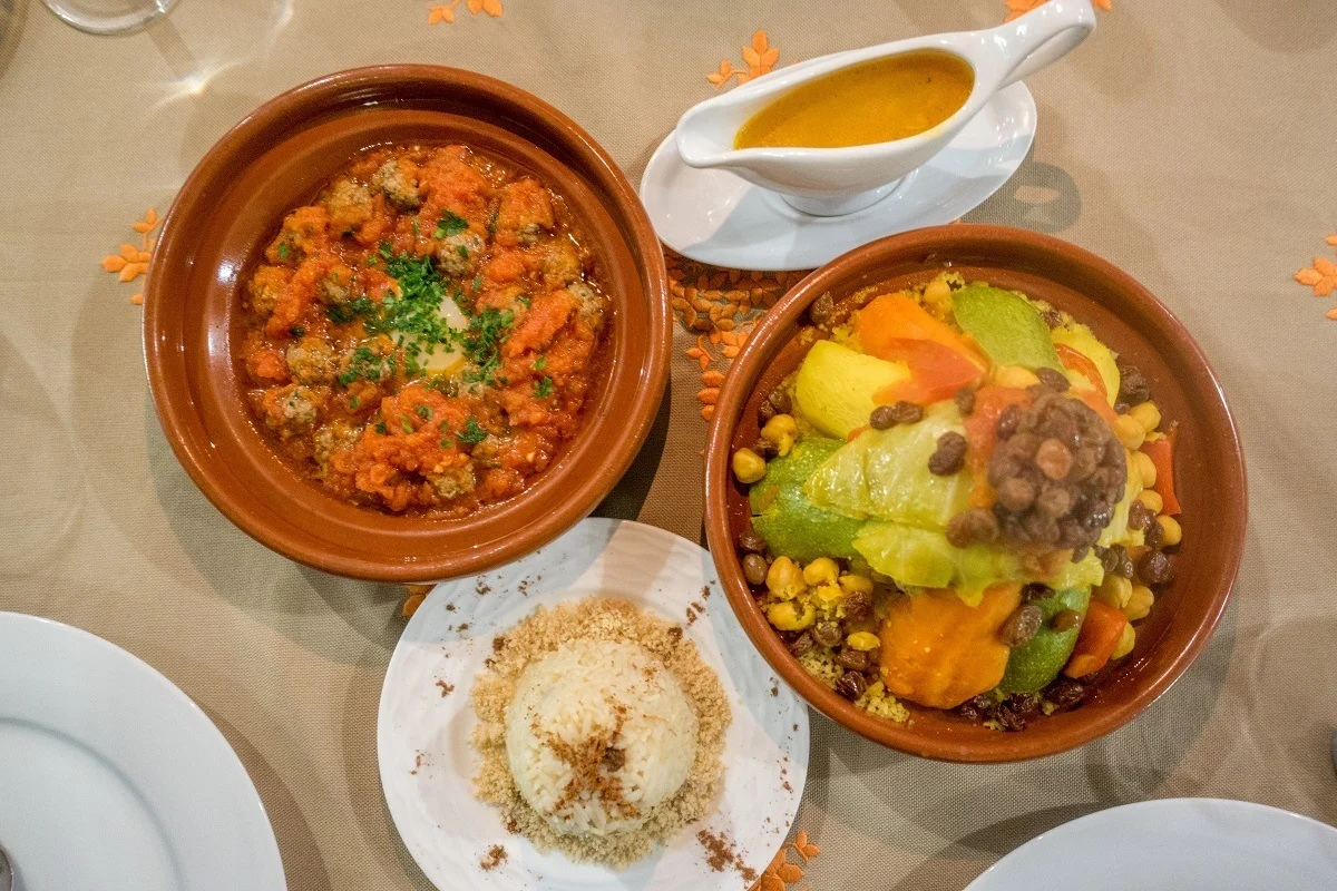 Tagine and traditional Moroccan food